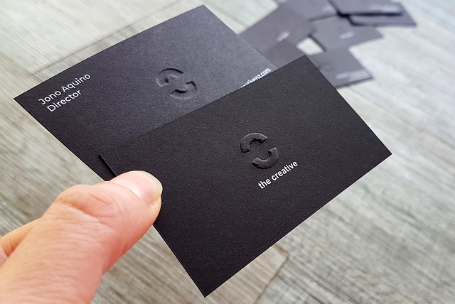 Embossed Matte Business Card